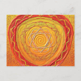 Postkarte 27 "Goldene Spirale" Briefkaart