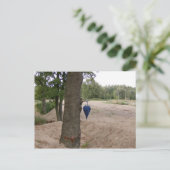 Postkarte - "abhängen" briefkaart (Staand voorkant)