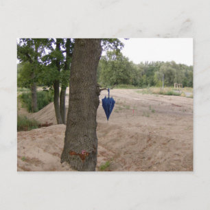 Postkarte - "abhängen" briefkaart