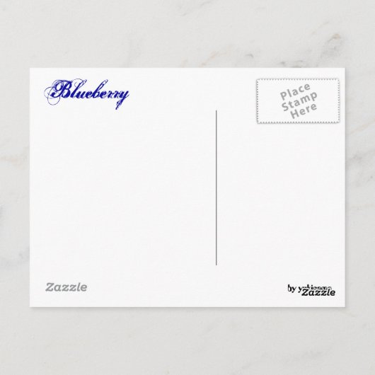 Postkarte - Blaubeere Briefkaart (Achterkant)