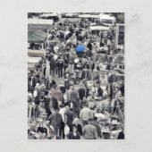 Postkarte - "Blauer Schirm in grauer Masse" Briefkaart (Voorkant)