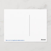 Postkarte "Blue Love" Briefkaart (Achterkant)