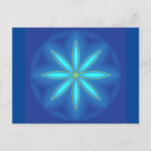 Postkarte "Blue Love" Briefkaart