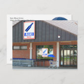 Postkarte - der "Blaue Schirm" kauft ein Briefkaart (Voorkant / Achterkant)