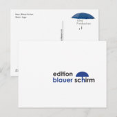 Postkarte - Edition Blauer Schirm Briefkaart (Voorkant / Achterkant)