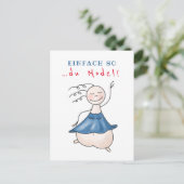 Postkarte Einfach so … du Model! Briefkaart (Staand voorkant)