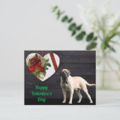 Postkarte English Mastiff Valentinstags Briefkaart (Staand voorkant)