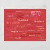 Postkarte - Erdbeere Briefkaart (Voorkant)