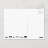 Postkarte Eule Briefkaart (Achterkant)