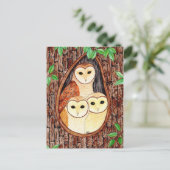 Postkarte Eule Briefkaart (Staand voorkant)