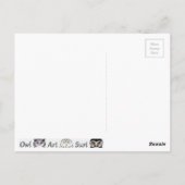 Postkarte Eule Briefkaart (Achterkant)