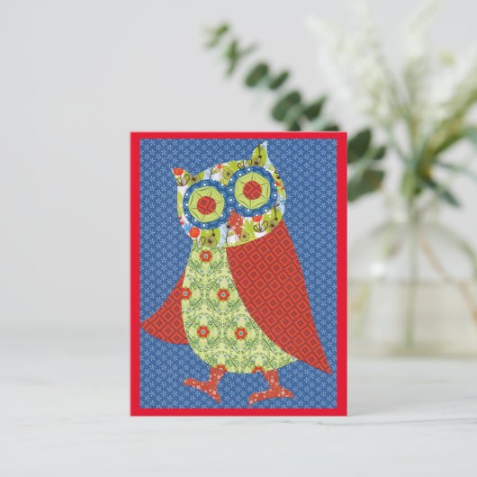 Postkarte Eule Briefkaart (Staand voorkant)