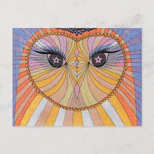 Postkarte Eule Briefkaart (Voorkant)