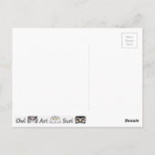 Postkarte Eule Briefkaart (Achterkant)