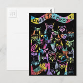 Postkarte Eule Briefkaart (Voorkant / Achterkant)