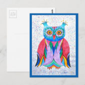 Postkarte Eule Briefkaart (Voorkant / Achterkant)