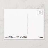 Postkarte Eule Briefkaart (Achterkant)