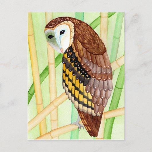 Postkarte Eule Briefkaart (Voorkant)