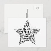 Postkarte "FAMILIENSTERN" Briefkaart (Voorkant / Achterkant)