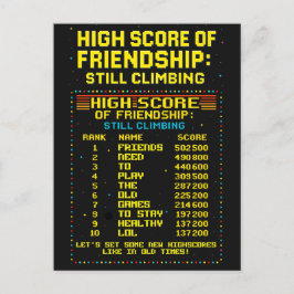 Postkarte „Friendship Highscore“ Briefkaart