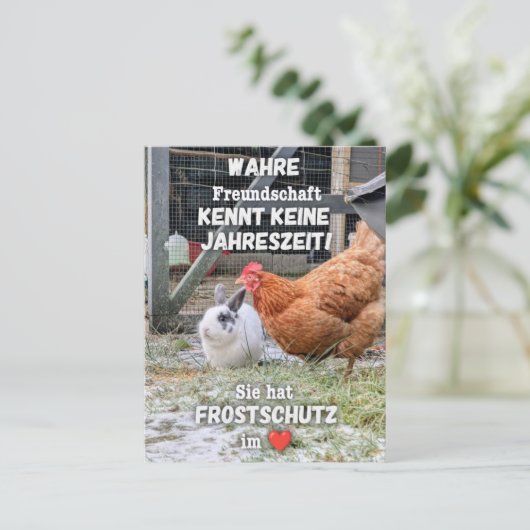 Postkarte „Frostschutz im Herzen“ Briefkaart (Staand voorkant)