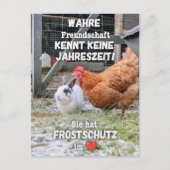 Postkarte „Frostschutz im Herzen“ Briefkaart (Voorkant)