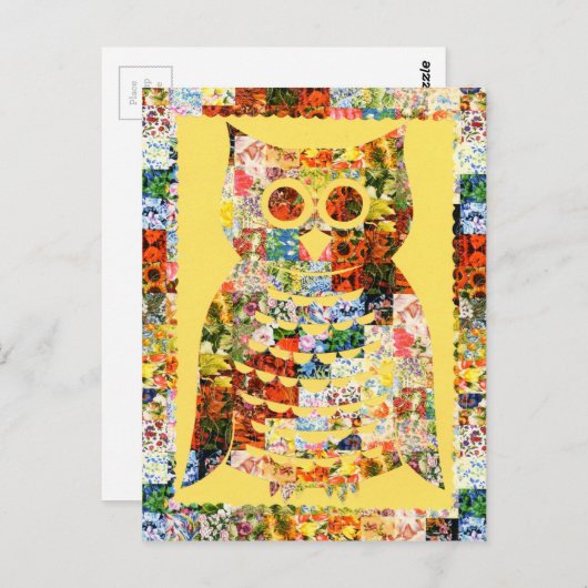 Postkarte Frühlings Eule Briefkaart (Voorkant / Achterkant)