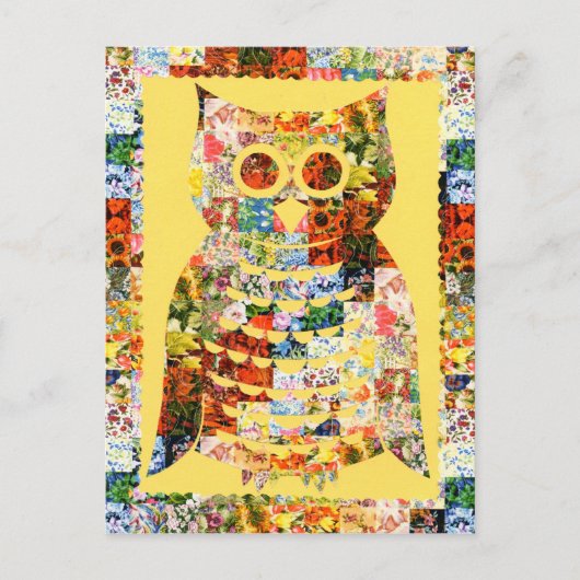 Postkarte Frühlings Eule Briefkaart (Voorkant)