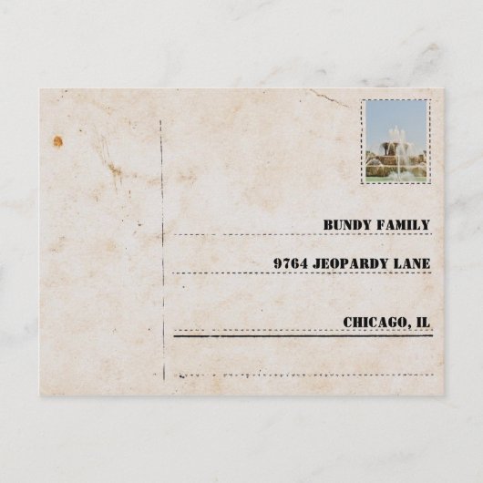 Postkarte für die Bundy Familie Briefkaart (Voorkant)