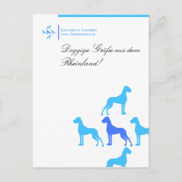 Postkarte für Doggenzüchter Briefkaart