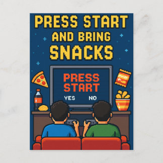 Postkarte für Retro-Gamer-Freunde Briefkaart