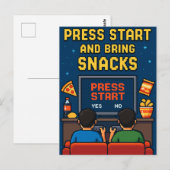 Postkarte für Retro-Gamer-Freunde Briefkaart (Voorkant / Achterkant)