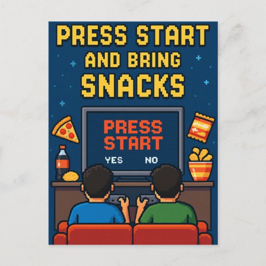 Postkarte für Retro-Gamer-Freunde Briefkaart (Voorkant)