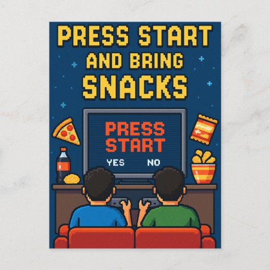 Postkarte für Retro-Gamer-Freunde Briefkaart (Voorkant)