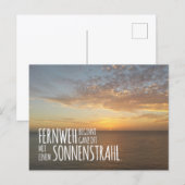 Postkarte für Träumer & Weltenbummler Briefkaart (Voorkant / Achterkant)