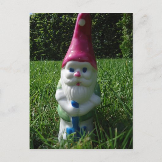 Postkarte "Gartenzwerg" Briefkaart (Voorkant)
