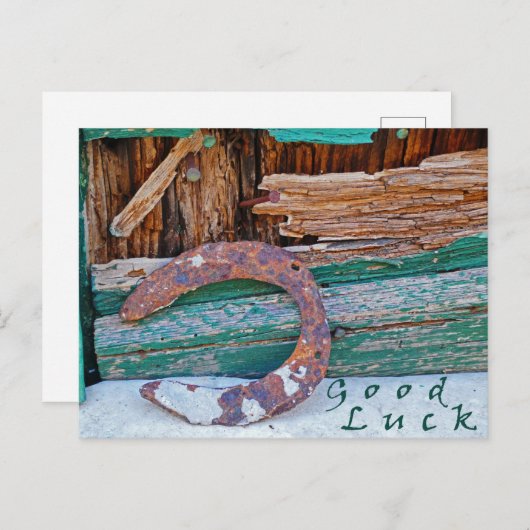 Postkarte "Good Luck" Briefkaart (Voorkant / Achterkant)