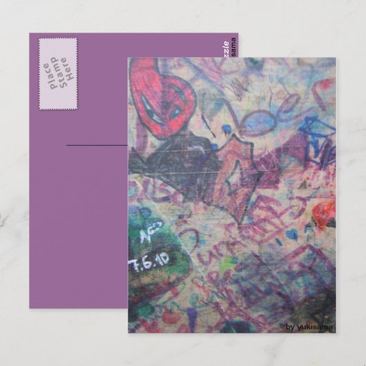 Postkarte - Grafitti Briefkaart (Voorkant / Achterkant)