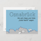 Postkarte Hase en Düte Briefkaart (Voorkant / Achterkant)