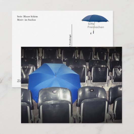 Postkarte - im Stadion Briefkaart (Voorkant / Achterkant)