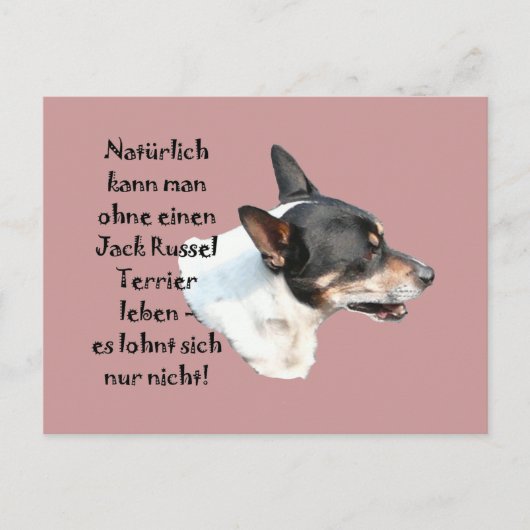 Postkarte "Jack Russel Terrier" Briefkaart (Voorkant)