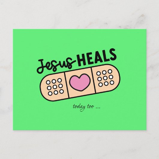 Postkarte Jesus heilt auch heute - Jesus heals ... Briefkaart (Voorkant)