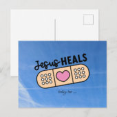 Postkarte Jesus heilt auch heute - Jesus heals ... Briefkaart (Voorkant / Achterkant)