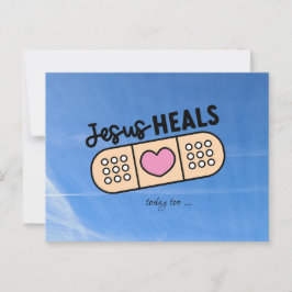 Postkarte Jesus heilt auch heute - Jesus heals ... Briefkaart