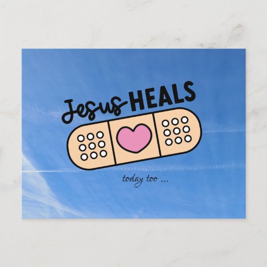 Postkarte Jesus heilt auch heute - Jesus heals ... Briefkaart (Voorkant)