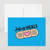 Postkarte Jesus heilt - Jesus heals Briefkaart (Voorkant / Achterkant)