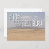 Postkarte „Leere & Selbstfindung“ Briefkaart (Voorkant / Achterkant)
