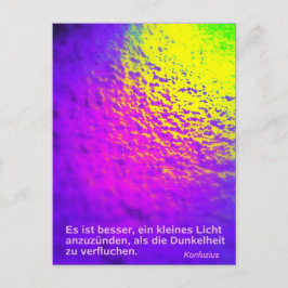 Postkarte "Licht" Briefkaart