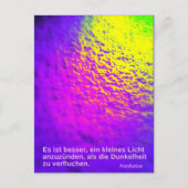 Postkarte    "Licht" Briefkaart (Voorkant)