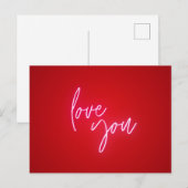 Postkarte - "love you" briefkaart (Voorkant / Achterkant)